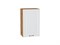 Шкаф верхний с 1-ой дверцей Ницца Дуб Вотан, Белый, 720, 450 В*Ш*Г 716*450*318, фасад МДФ  Белый, корпус  Дуб Вотан ms2510VVT_64156