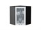 Шкаф верхний угловой остекленный Ницца Graphite, Белый, 720 В*Ш*Г 716*600*600, фасад МДФ/Стекло  Белый, корпус  Graphite ms2510VVT_54807