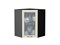 Шкаф верхний угловой остекленный Ницца Graphite, Дуб крем, 720 В*Ш*Г 716*600*600, фасад МДФ/Стекло  Дуб крем, корпус  Graphite ms2510VVT_44391