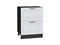 Шкаф нижний с 2-мя ящиками Ницца Graphite, Blanco В*Ш*Г 816*600*478, фасад МДФ  Blanco, корпус  Graphite ms2510VVT_44619