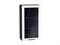 Шкаф верхний с 1-ой остекленной дверцей Глетчер Graphite, Айленд Силк, 920, 500 В*Ш*Г 920*500*318, фасад МДФ/Стекло  Айленд Силк, корпус  Graphite ms2510VVT_55930