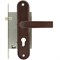 Замок цилиндровый Door Out ЗВ4-31 Антик Медь (с ручкой на планке) sp2510BR_037-0140