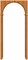 Aрка ПВХ Браво Milano Vero 230*70-150*40 sp2510BR_016-0523
