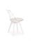 Стул кухонный Halmar K245 (бесцветный/белый) ms2601SIGHAL_V-CH-K/245-KR-BIALY