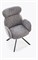 Стул кухонный Halmar K571 поворотный (серый/черный) ms2601SIGHAL_V-CH-K/571-KR-POPIELATY