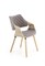 Стул кухонный Halmar K396 дуб (серый/дуб светлый) ms2601SIGHAL_V-CH-K/396-KR-J.DAB/POPIEL