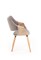Стул кухонный Halmar K396 дуб (серый/дуб светлый) ms2601SIGHAL_V-CH-K/396-KR-J.DAB/POPIEL