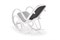 Кресло-качалка Halmar MAX BIS PLUS (белый) ms2601SIGHAL_V-CH-MAX_BIS_PLUS-FOT_BUJANY-BIALY