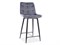 Барный стул Signal CHIC H-2 VELVET (серый/черный) ms2601SIGHAL_CHICH2VCSZ