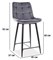 Барный стул Signal CHIC H-2 VELVET (серый/черный) ms2601SIGHAL_CHICH2VCSZ