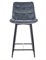 Барный стул Signal CHIC H-2 VELVET (серый/черный) ms2601SIGHAL_CHICH2VCSZ