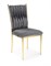 Стул кухонный Halmar K436 (серый/золотой) ms2601SIGHAL_V-CH-K/436-KR-POPIELATY/ZLOTY