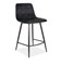 Полубарный стул Signal MILA H-2 VELVET (черный/черный мат) ms2601SIGHAL_MILAH2VCC