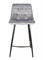 Полубарный стул Signal MILA H-2 VELVET (серый/черный мат) ms2601SIGHAL_MILAH2VCSZ
