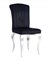 Стул кухонный Signal PRINCE Velvet Tap. 186 (черный/хром) ms2601SIGHAL_PRINCEVCHC