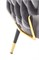 Стул кухонный Halmar K551 (серый/черный/золотой) ms2601SIGHAL_V-CH-K/551-KR-POPIELATY