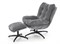 Комплект Halmar PESTO кресло + подставка для ног (серый/черный) ms2601SIGHAL_V-CH-PESTO-FOT-POPIELATY