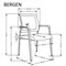 Стул Halmar BERGEN (черный) ms2601SIGHAL_V-CH-BERGEN-FOT