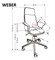 Кресло компьютерное Halmar WEBER COMPACT (ореховый/черный) ms2601SIGHAL_V-CH-WEBER-FOT