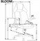Кресло компьютерное Halmar BLOOM (серый/черный) ms2601SIGHAL_V-CH-BLOOM-FOT-POPIELATY