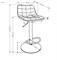 Стул барный Halmar H-120 (темно-зеленый/золотой) ms2601SIGHAL_V-CH-H/120-C.ZIELONY