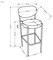 Стул барный Halmar H-108 (серый) ms2601SIGHAL_V-CH-H/108-POPIELATY