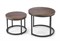 Комплект Halmar OREO 2 стола журнальных (ореховый/черный) ms2601SIGHAL_V-CH-OREO-LAW-ORZECHOWY