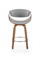 Барный стул Halmar H-123 (серый/орех) ms2601SIGHAL_V-CH-H/123-POPIELATY