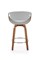 Барный стул Halmar H-123 (серый/орех) ms2601SIGHAL_V-CH-H/123-POPIELATY