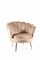 Кресло SIGNAL CAMELLIA Velvet Bluvel 28 (бежевый/золотой) ms2601SIGHAL_CAMELLIAV1BEZL