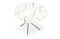 Стол обеденный Halmar RAYMOND 3 100 (белый/серебряный) ms2601SIGHAL_V-CH-RAYMOND_3-ST-BIALY_SREBRNY