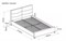 Кровать Signal SIERRA Velvet Bluvel 28 (бежевый/дуб) 140/200 ms2601SIGHAL_SIERRAV140BED