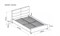 Кровать Signal SIERRA Velvet tap. 150 (серый/дуб) 140/200 ms2601SIGHAL_SIERRAV140SZD
