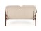 Диван HALMAR MILANO 2S tap. Castel 15 бежевый/орех ms2601SIGHAL_V-PL-MILANO_2S-SOFA-BEZOWY