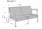 Диван HALMAR MILANO 2S tap. Castel 15 бежевый/орех ms2601SIGHAL_V-PL-MILANO_2S-SOFA-BEZOWY