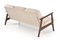 Диван HALMAR MILANO 3S tap. Castel 15 бежевый/орех ms2601SIGHAL_V-PL-MILANO_3S-SOFA-BEZOWY