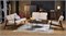 Диван HALMAR MILANO 3S tap. Castel 15 бежевый/орех ms2601SIGHAL_V-PL-MILANO_3S-SOFA-BEZOWY