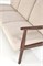 Диван HALMAR MILANO 3S tap. Castel 15 бежевый/орех ms2601SIGHAL_V-PL-MILANO_3S-SOFA-BEZOWY