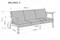 Диван HALMAR MILANO 3S tap. Castel 15 бежевый/орех ms2601SIGHAL_V-PL-MILANO_3S-SOFA-BEZOWY