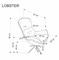 Кресло HALMAR LOBSTER бежевый/черный ms2601SIGHAL_V-CH-LOBSTER-FOT-BEZOWY