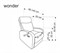 Кресло HALMAR WONDER раскладное, черный ms2601SIGHAL_V-CH-WONDER-FOT-CZARNY