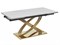 Стол обеденный Signal HERMES II 160 (эффект белого мрамора/золотой) ms2601SIGHAL_HERMESIIBZL160