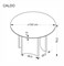 Стол обеденный Halmar CALDO 120 (орех/орех) ms2601SIGHAL_V-CH-CALDO-ST