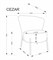 Кресло Halmar CEZAR (серый) ms2601SIGHAL_V-CH-CEZAR-FOT-POPIELATY