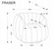 Кресло Halmar FRASER (кремовый) ms2601SIGHAL_V-CH-FRASER-FOT-KREMOWY