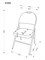 Стул складной Halmar K566 (черный/серый) ms2601SIGHAL_V-CH-K/566-KR-CZARNY/POPIEL