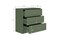 Комод ПАРМА  KOM3S  ШxВxГ 700x670x350 Хвойный зеленый BRW_0000139020000164150