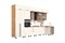 Кухня Рио NEW (металл) 3,8х1,2/1080м (490) Компоновка №7 (Шелковый камень, Дуб Крафт (Дуб вотан)) фасад ЛДСП 16 мм / Стекло pnnon26mf_08-243632 (419739)