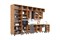 Кухня Рио NEW (металл) 3,8х1,2/1080м (490) Компоновка №7 (Железный камень, Дуб Крафт (Дуб вотан)) фасад ЛДСП 16 мм / Стекло pnnon26mf_08-243631 (419738)
