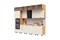 Кухня Рио NEW (металл) 3,2/1080м (490) Компоновка №7 (Шелковый камень, Дуб Крафт (Дуб вотан)) фасад ЛДСП 16 мм / Стекло pnnon26mf_08-243628 (419735)